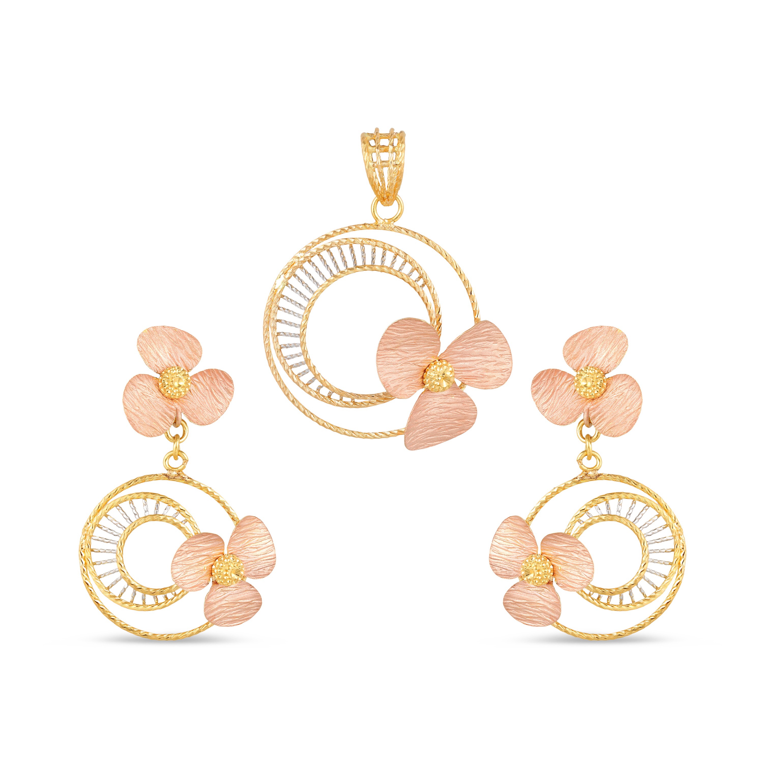 22KT GOLD PENDANT SET