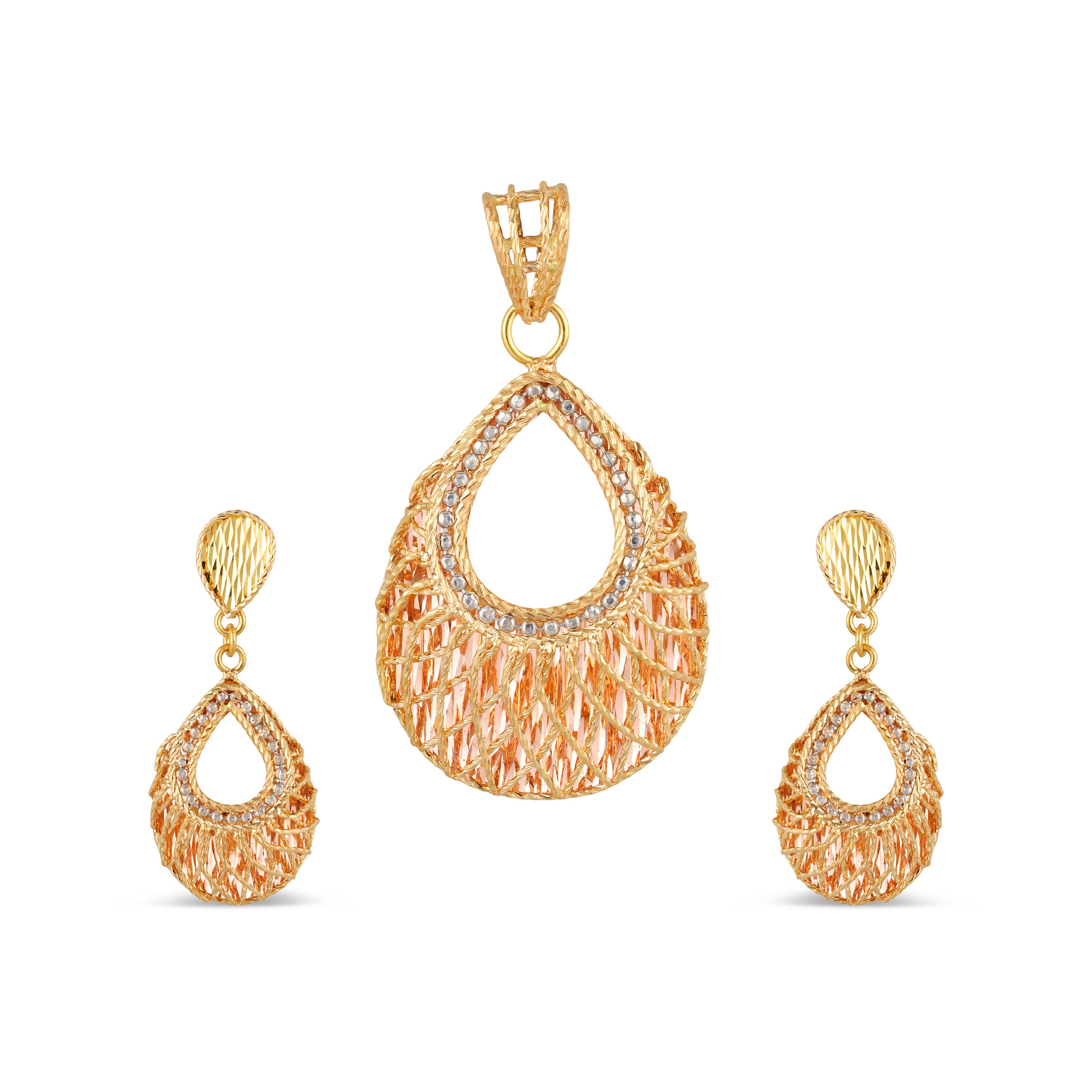 22KT GOLD PENDANT SET
