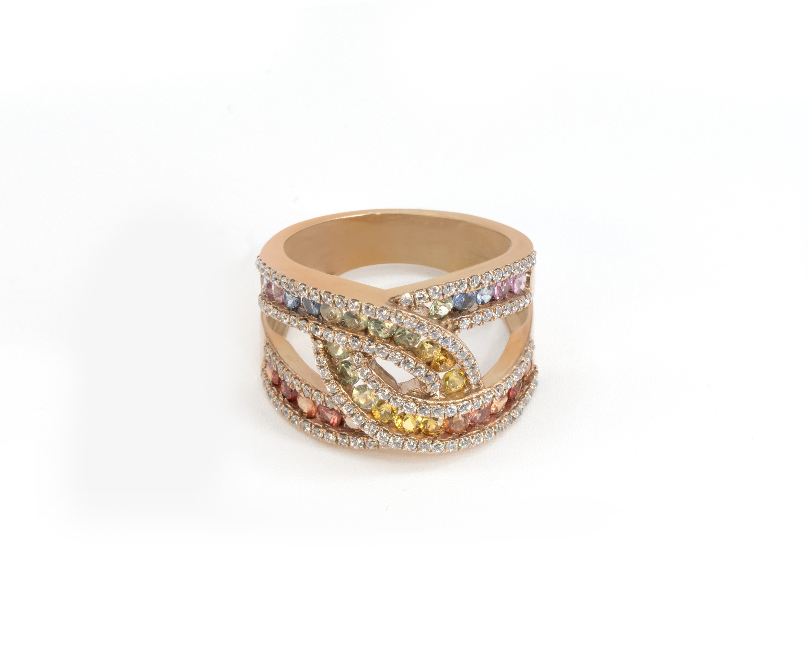 Rainbow Fashion 18Kt Ring 