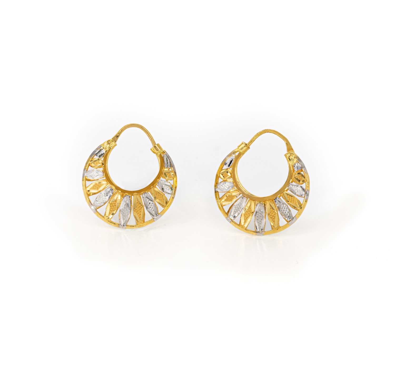ACCESSHER INTRICATE FILIGREE HOOPS BALI