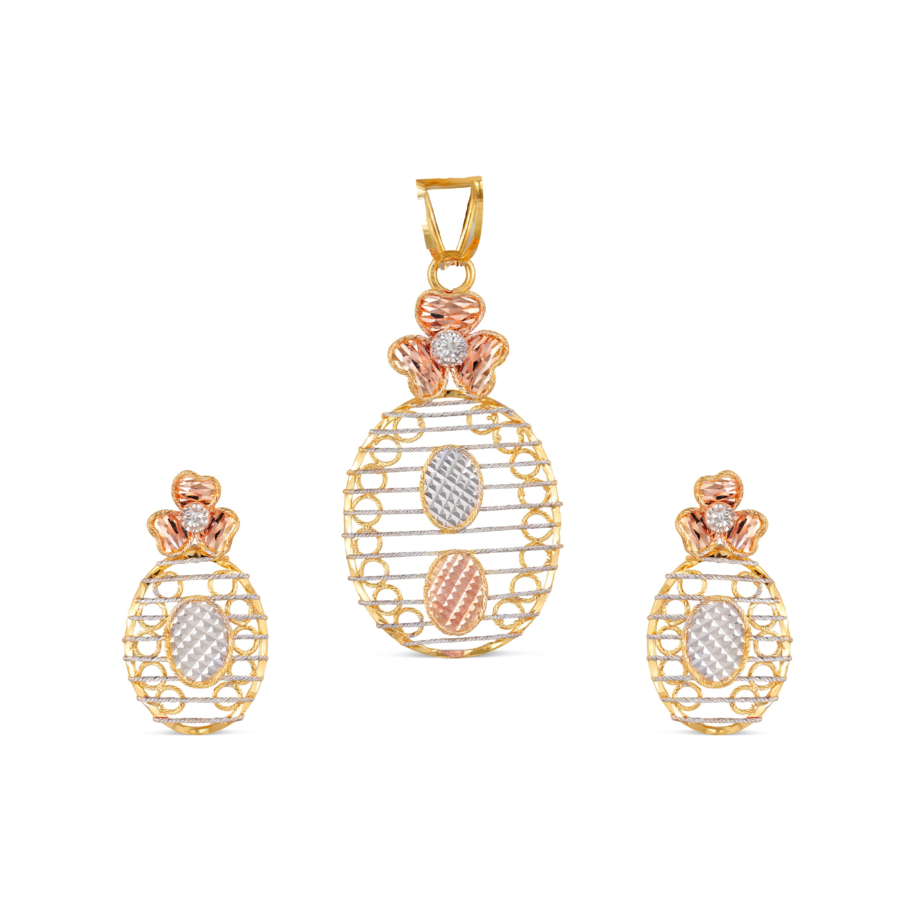 22KT GOLD PENDANT SET