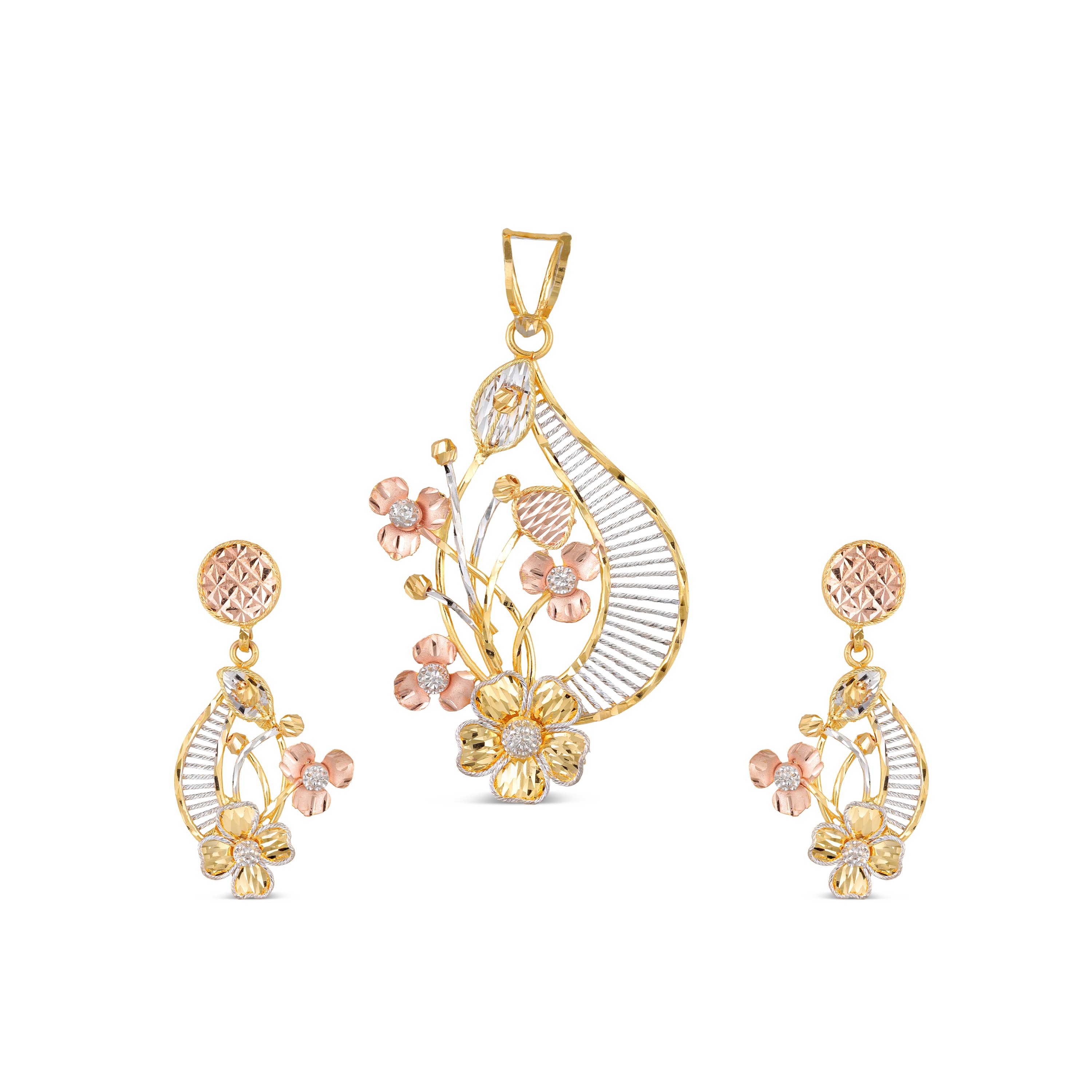 22KT GOLD PENDANT SET