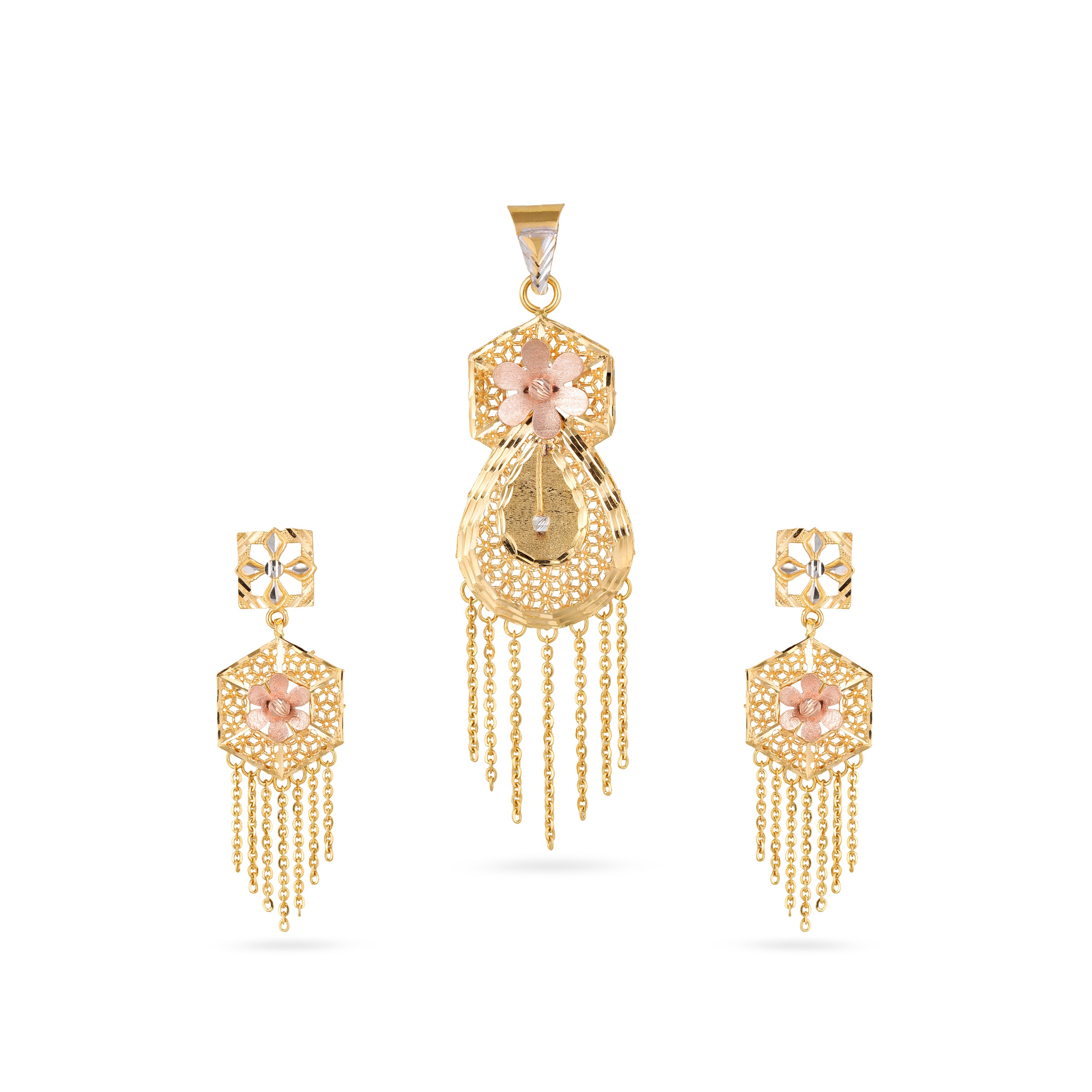 22KT GOLD PENDANT SET