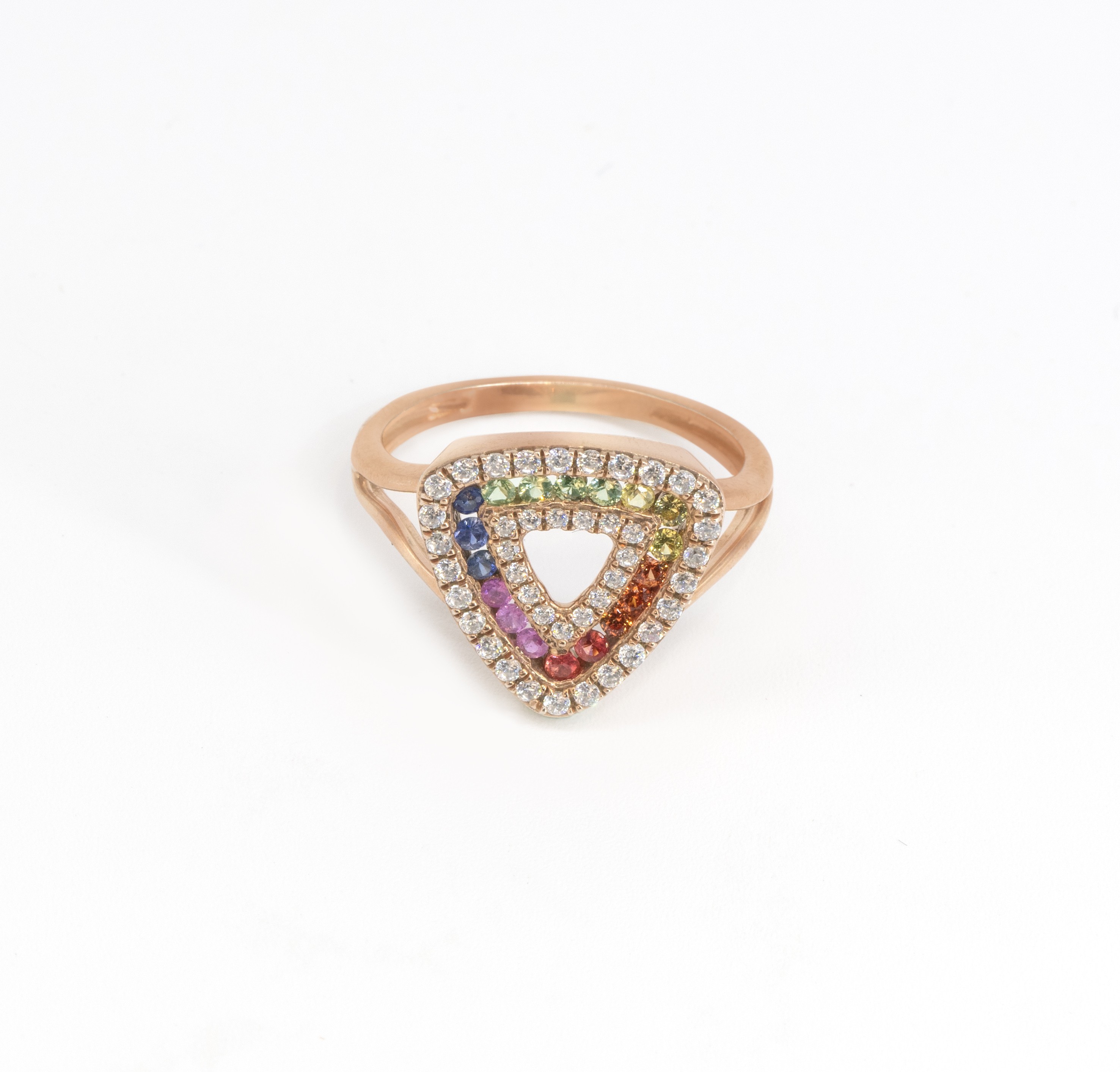 Rainbow Fashion 18Kt Ring 