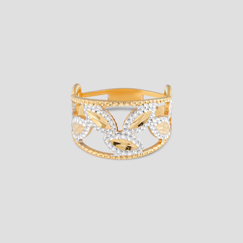 Double Half Row Wedding  Ring