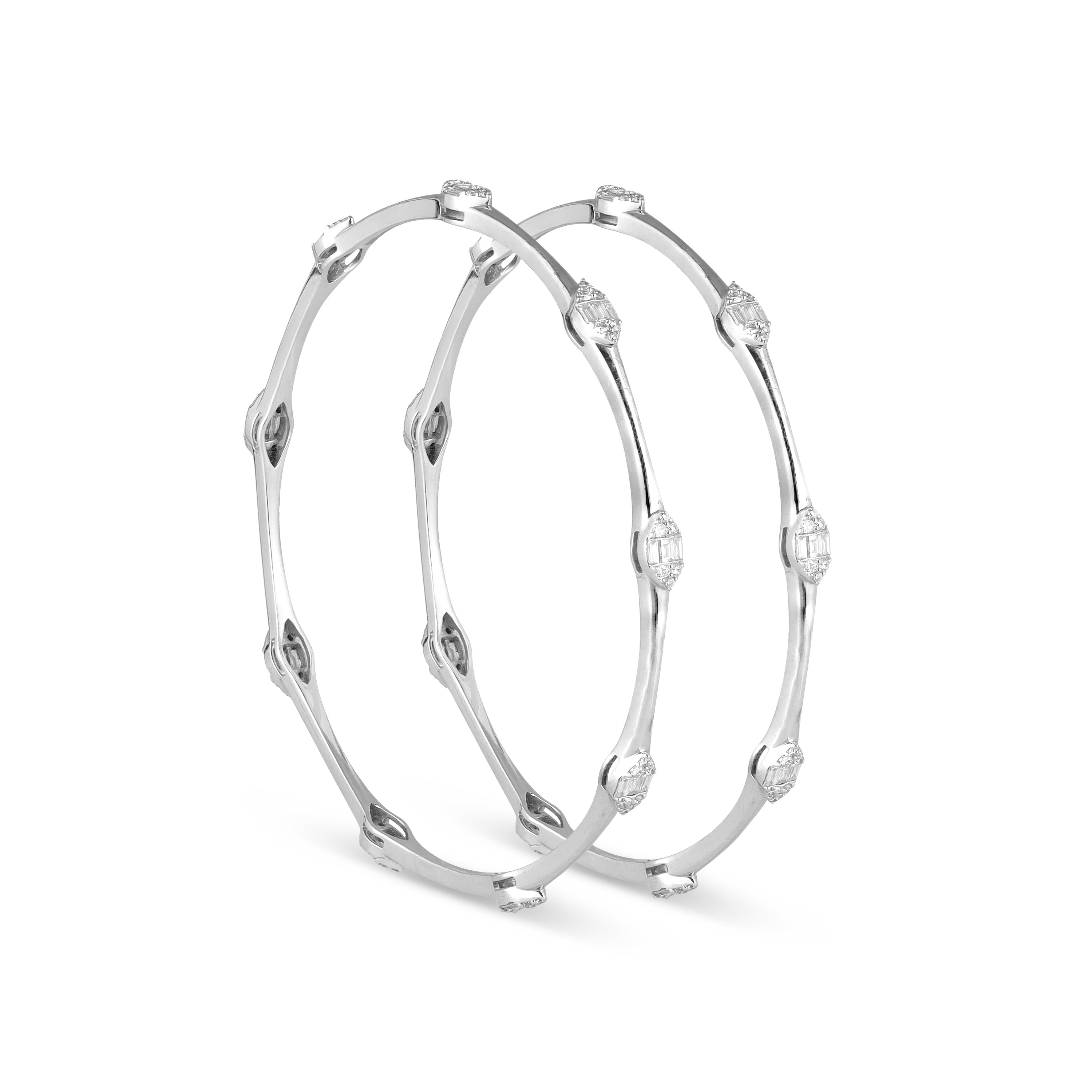 14KT DIAMOND BANGLE