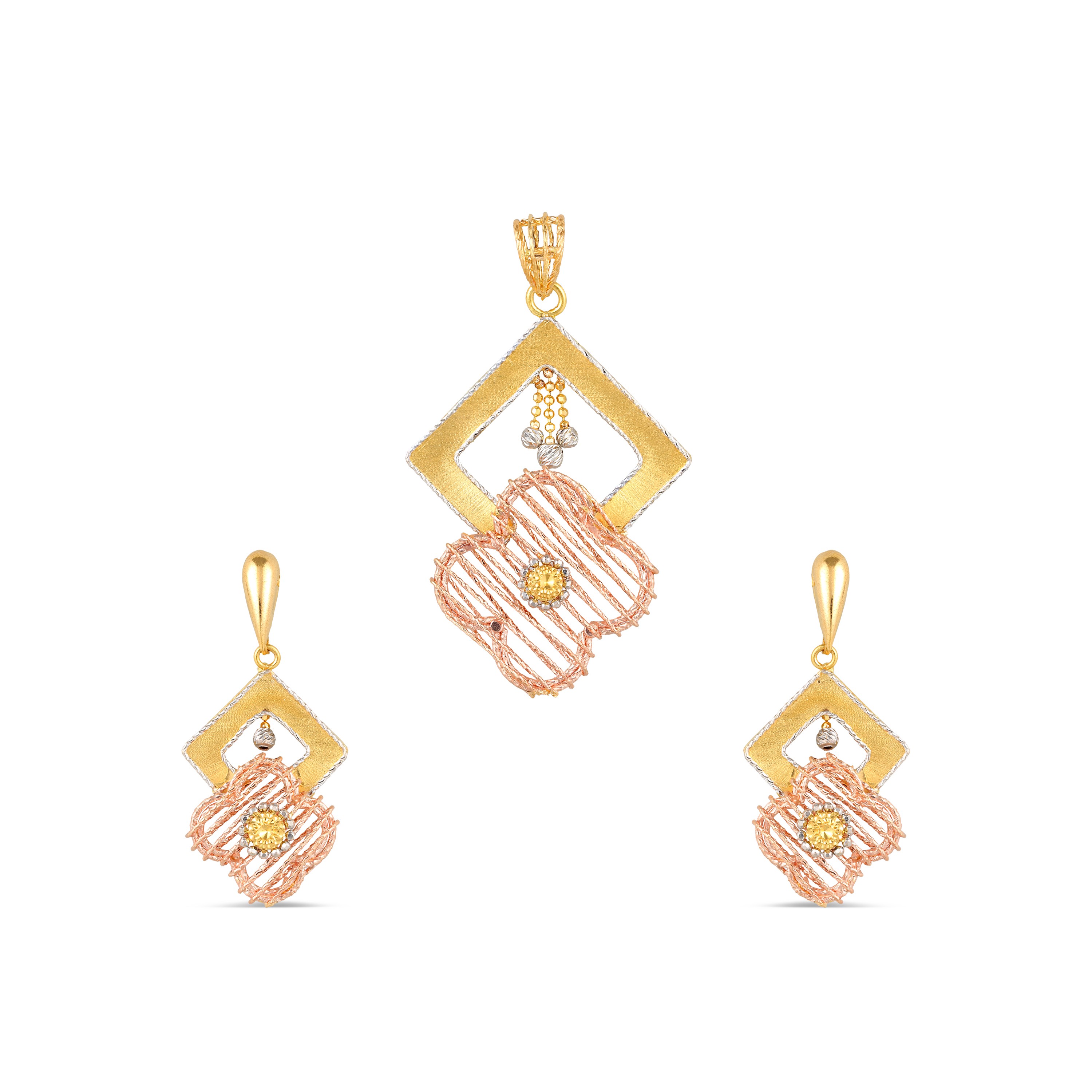 22KT GOLD PENDANT SET