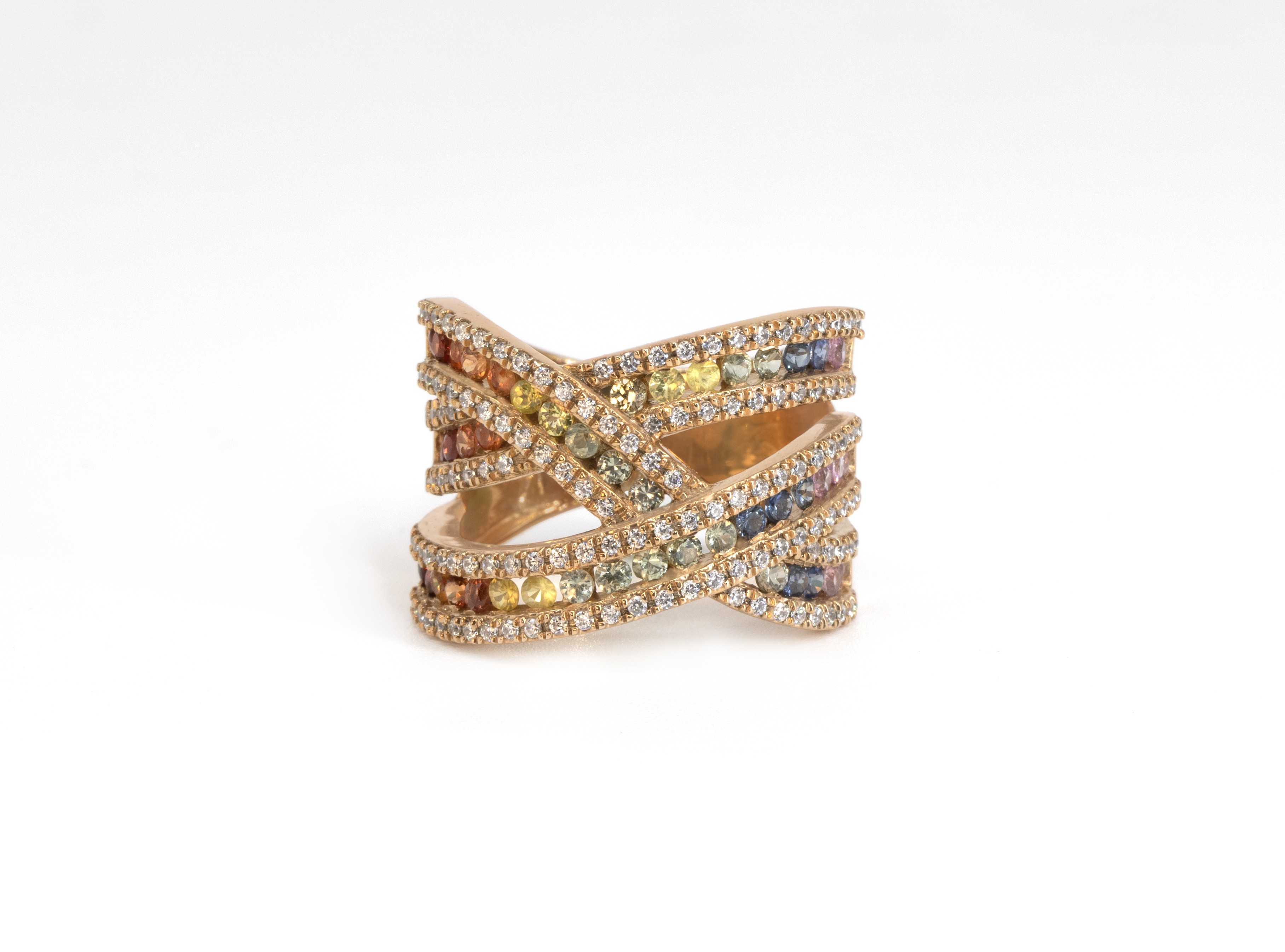 Rainbow Fashion 18Kt Ring 