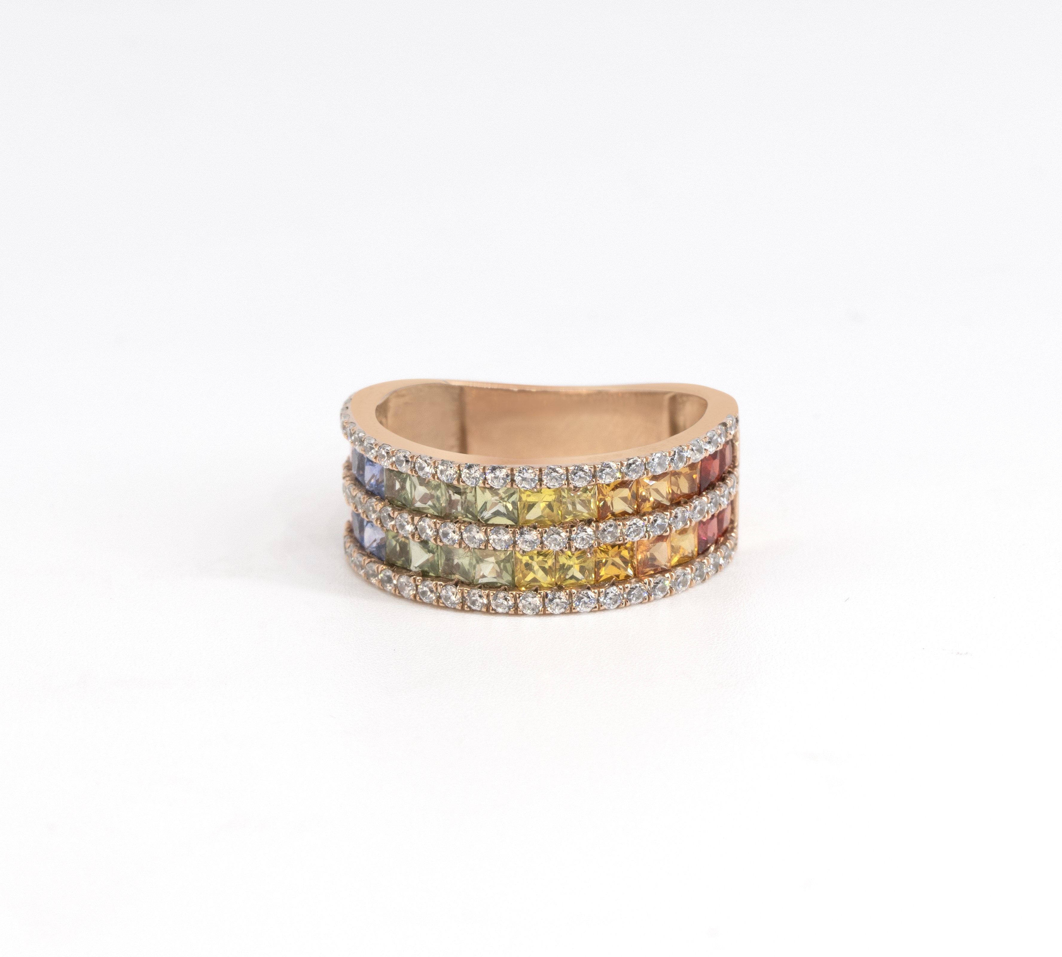 Rainbow Fashion 18Kt Ring 