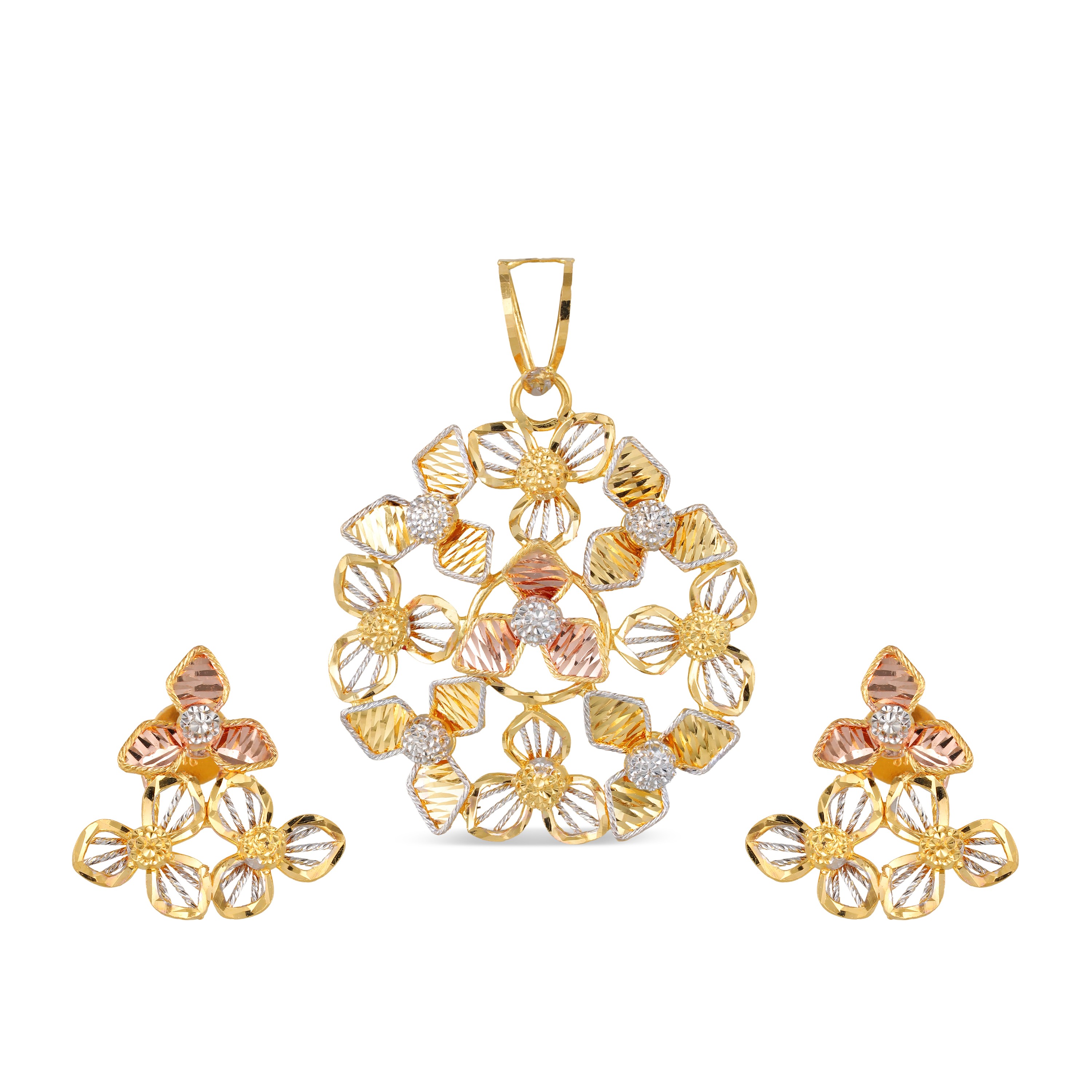 22KT GOLD PENDANT SET