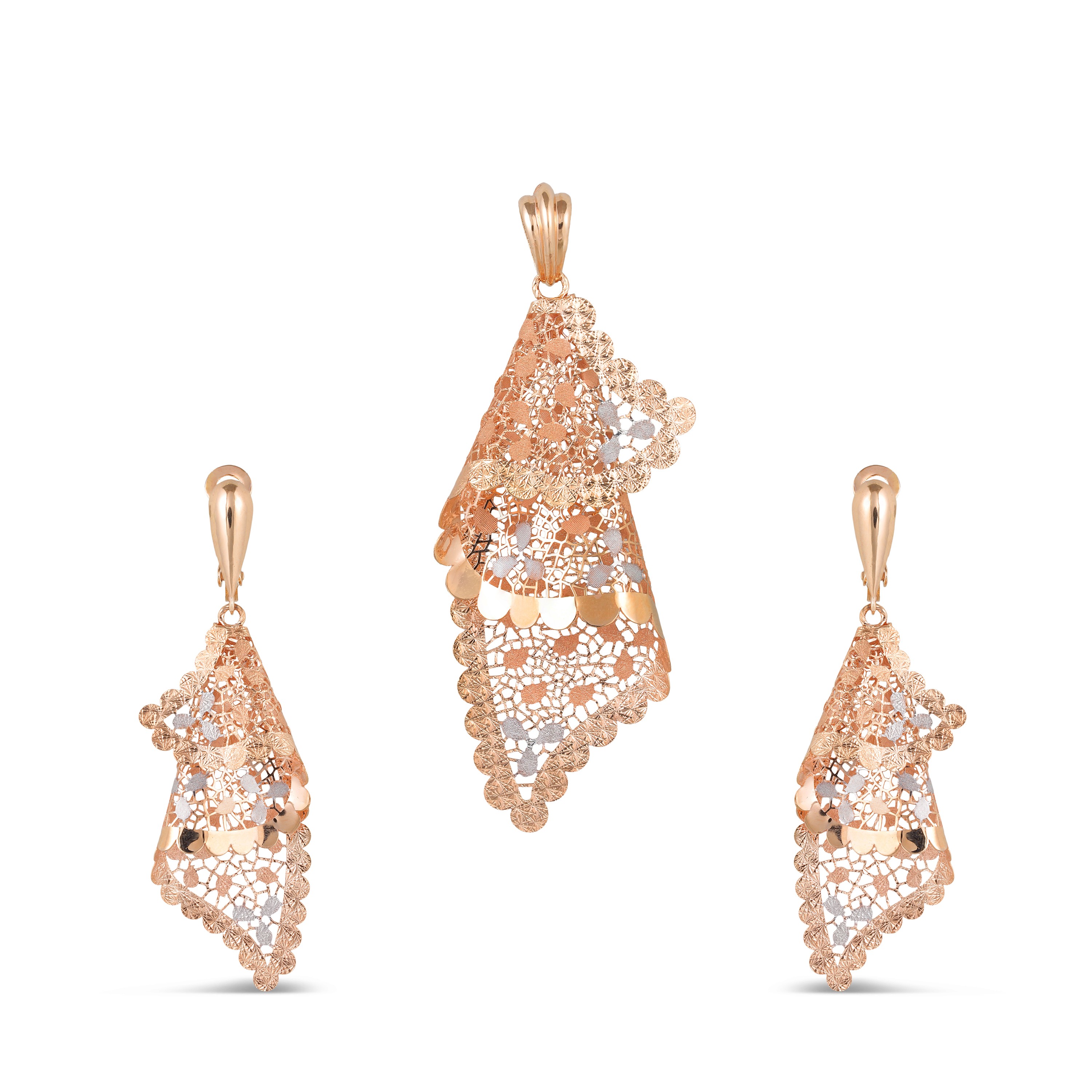 22KT GOLD PENDANT SET